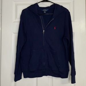 Polo Ralph Lauren Vintage Hoodie | Sz Large | Navy
